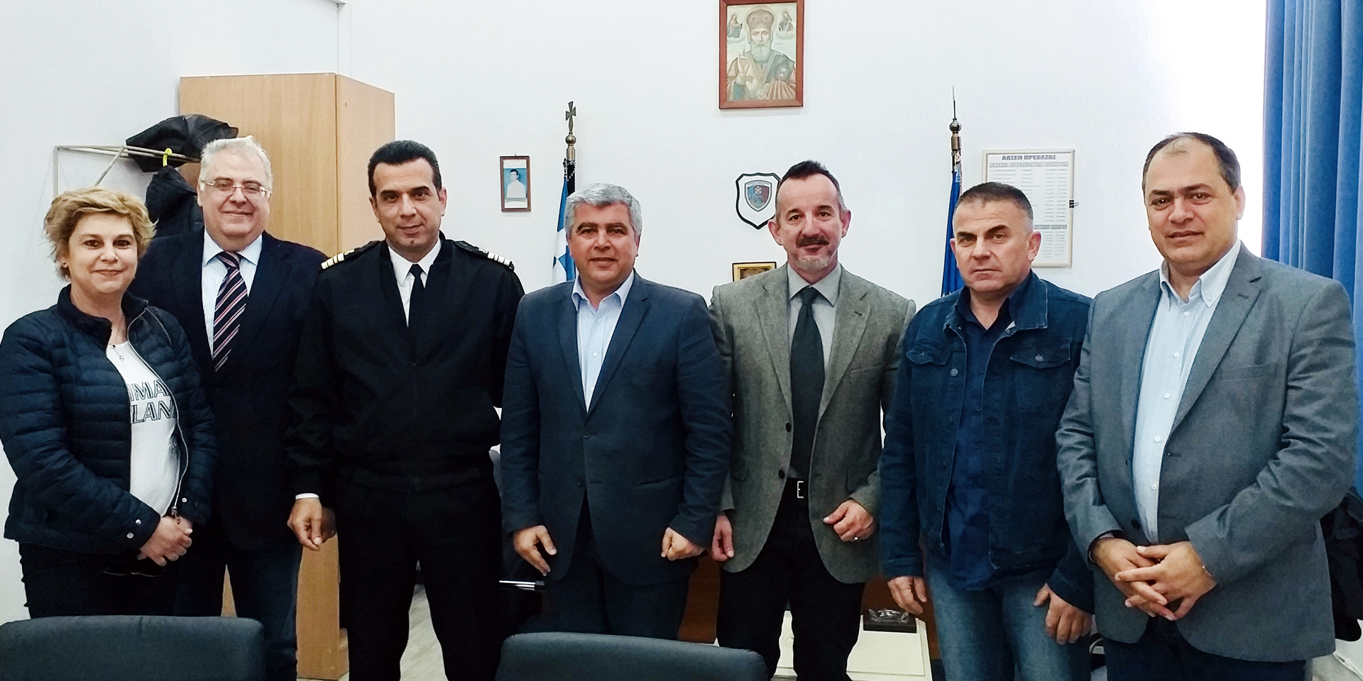 Επίσκεψη ενημέρωσης & συνεργασίας του Υπ. Δημάρχου κ. Νίκου Γεωργάκου στην Ακαδημία Εμπορικού Ναυτικού Α.Ε.Ν. Πρέβεζας συνοδεία υποψηφίων του συνδυασμού «ΔΗΜΟΣ ΤΗΣ ΚΑΡΔΙΑΣ ΜΑΣ!»